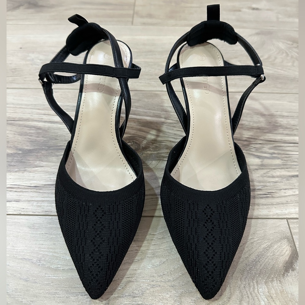 Coutgo Black Women's Heels